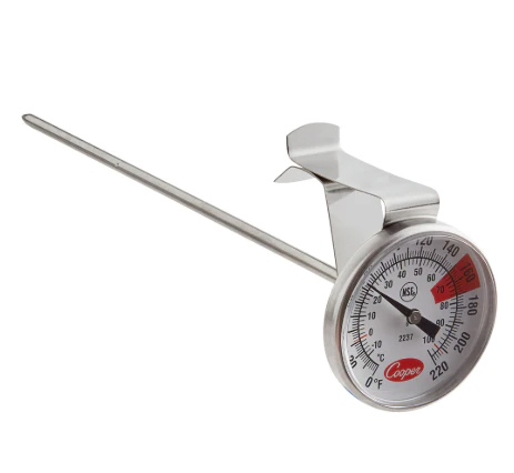 Thermometer, from 10°C to 104°C / from 50°F to 219°F