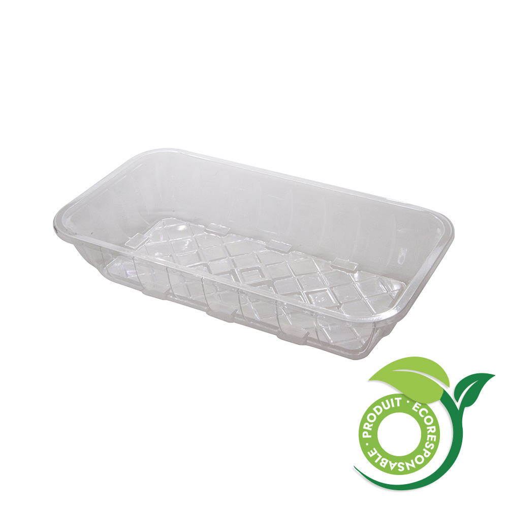 PET Plastic Tray, 10,83'' x 6,1'' x 2,05''  (300)