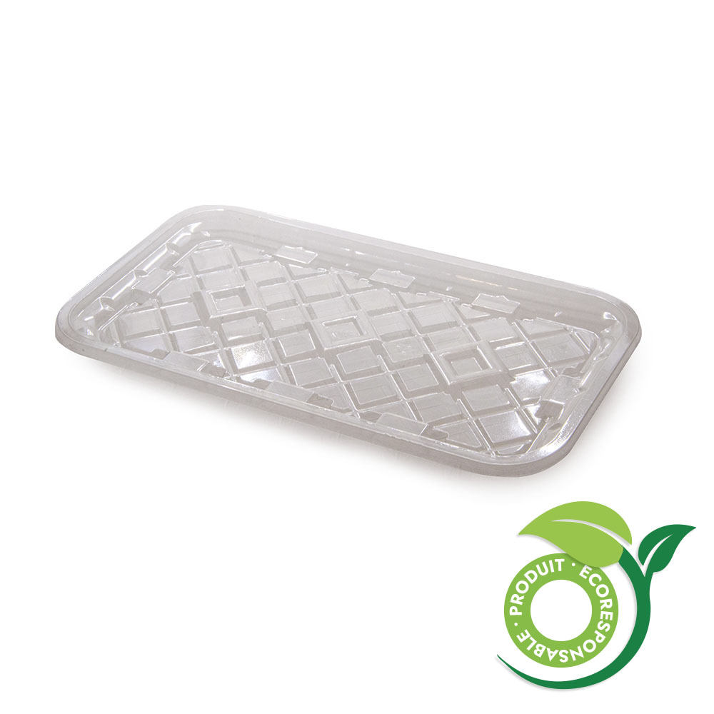 PET Plastic Tray, 10,78'' x 5,91'' x 0,67''  (300)