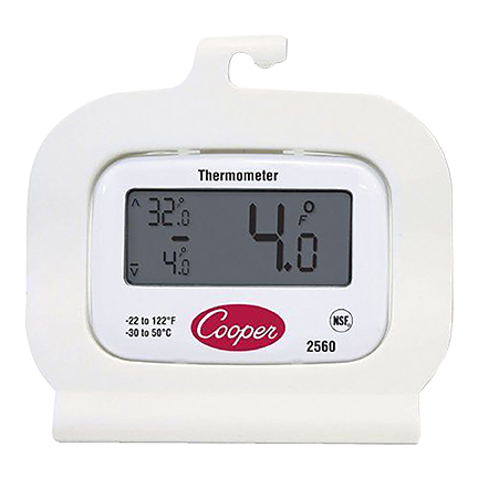 Digital Thermometer,  -22°F to 122°F / -30°C to 50°C (NSF)