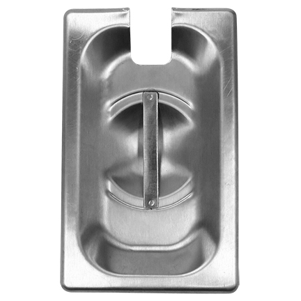 Slotted Stainless Steel Steam Table Pan Cover, 6 7/8 x 4 1/4