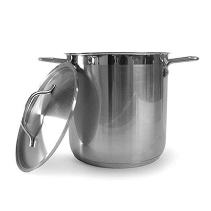 Stainless Steel Stock Pot with Lid, 11.7 L