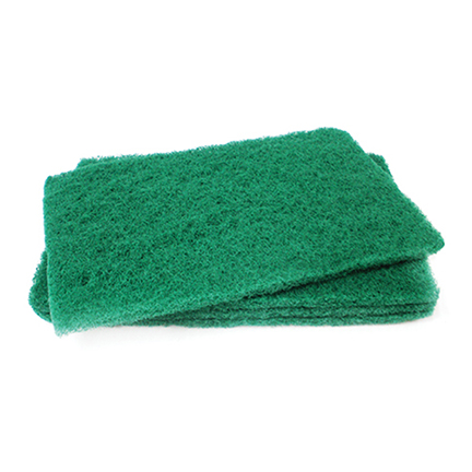 Scouring Pads, Green, 6" x 9" (10)